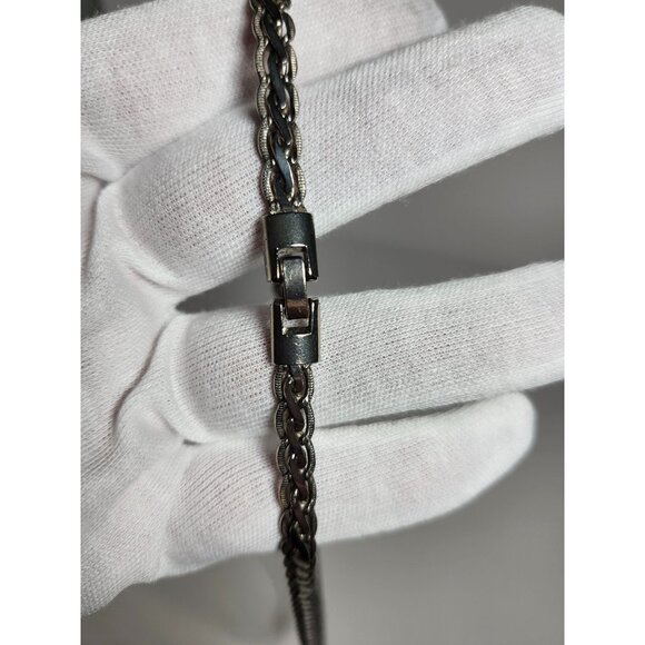 Vintage Sterling Silver Chain Necklace With Secure Clasp 20 Inches Estate Jewelr - Picture 9 of 11